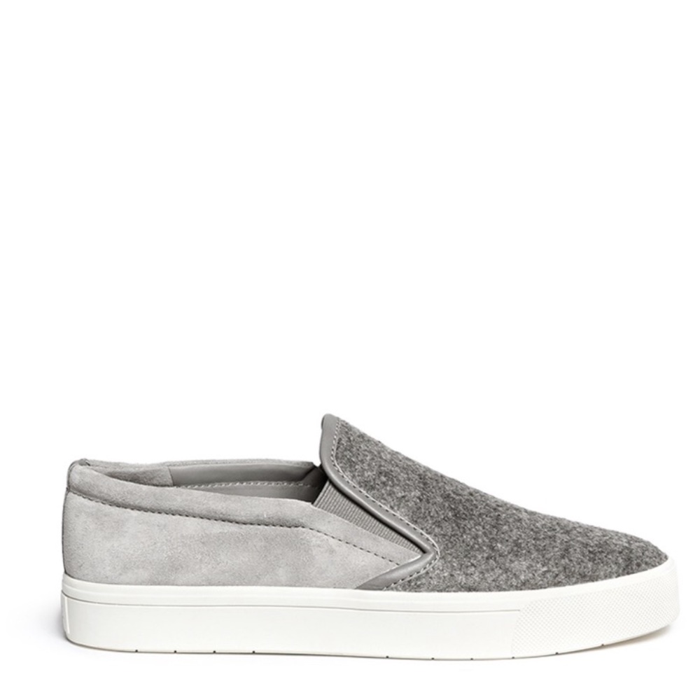 Vince Banler Felt Vamp Suede Skate Slip-Ons